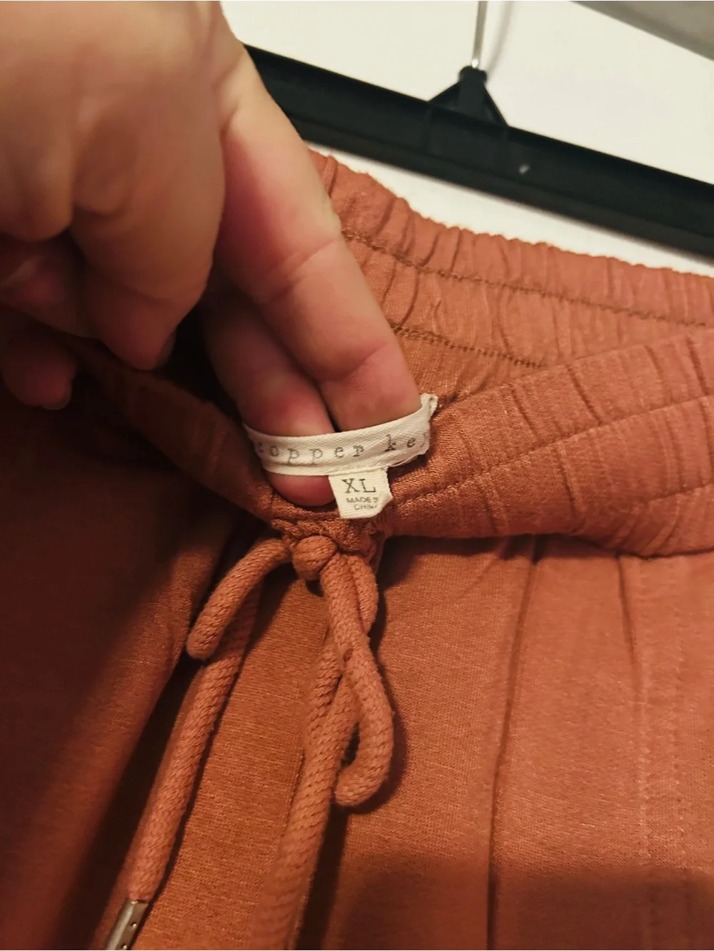 Copper Key Rust Drawstring Joggers - Picture 5 of 6